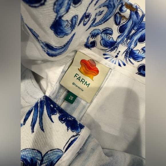 FARM Rio “Garden Tiles” Shorts size 26 - Picture 4 of 12